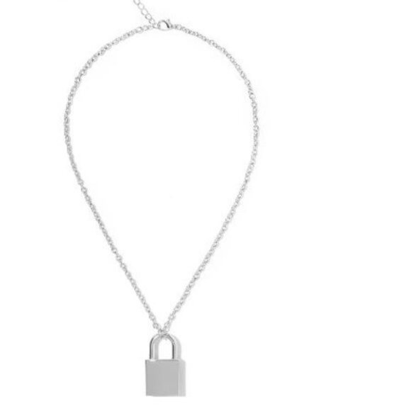 Playboy CZ Padlock Choker Chain - Picture 2 of 5